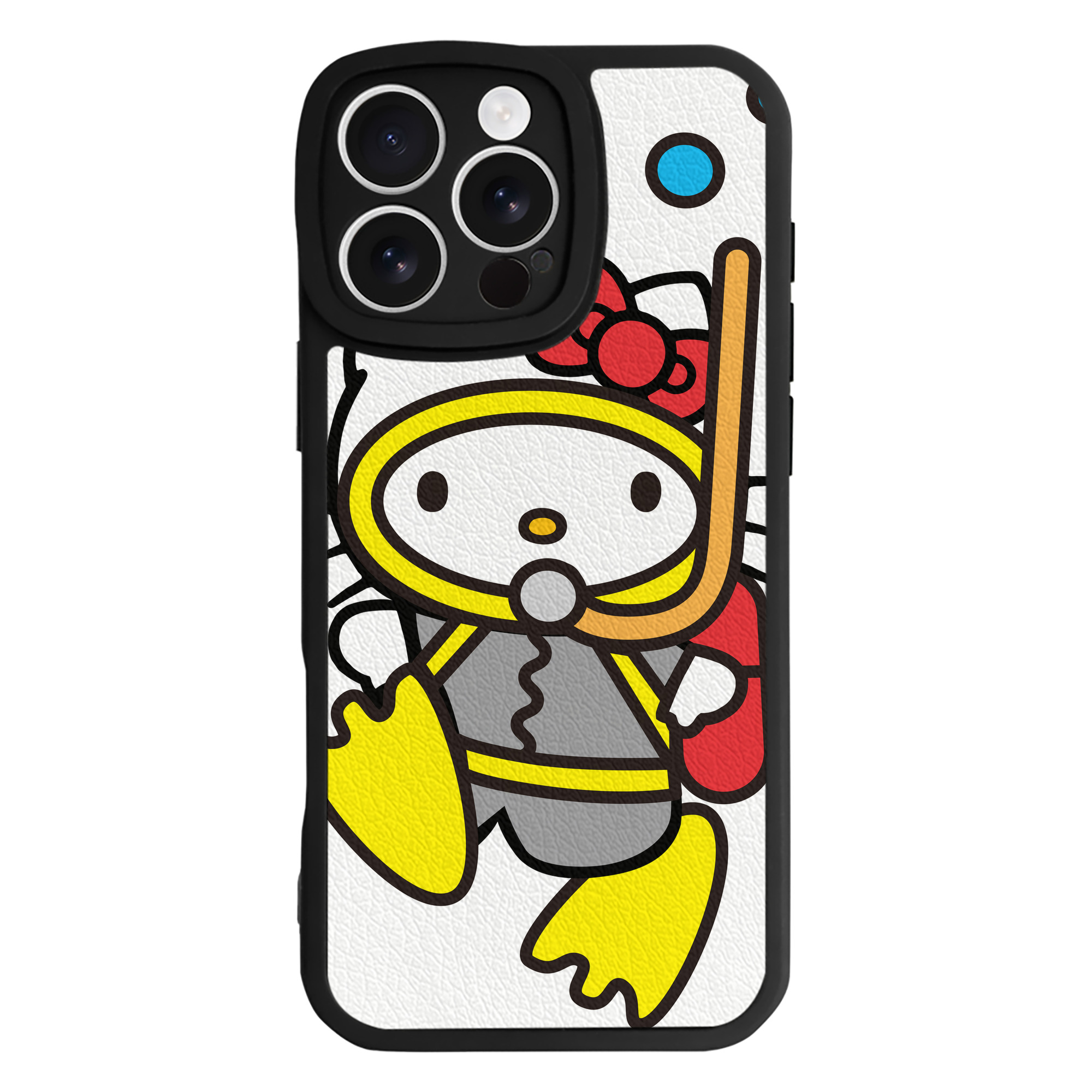 （画像用） Hello Kitty ハローキティ 【iPhone 16シリーズ対応】シリコンスマホケース（レザー調） 材質：シリコン